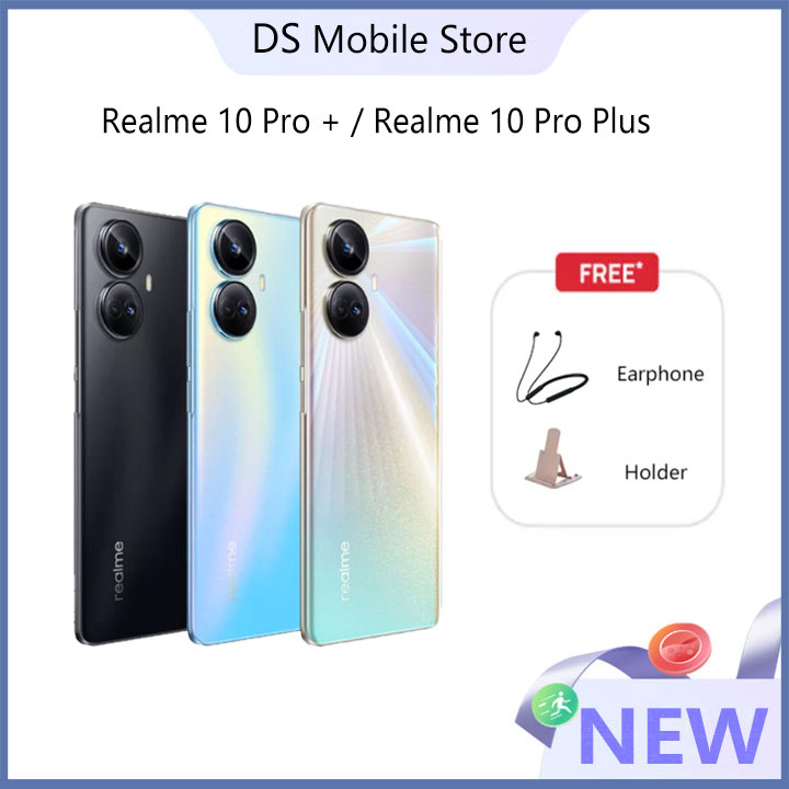 New Original Realme 10 Pro + / Realme 10 Pro / Realme 10 Realme phone 67W  FHD+ Curved Screen Dimensity 1080 Octa Core NFC 108MP 5000mAh 1 Year Local Warranty