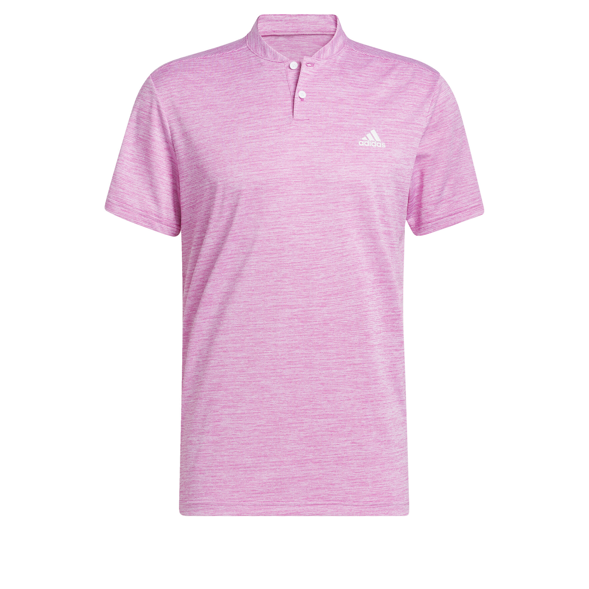adidas Golf Textured Stripe Polo Shirt Men Pink HR9070
