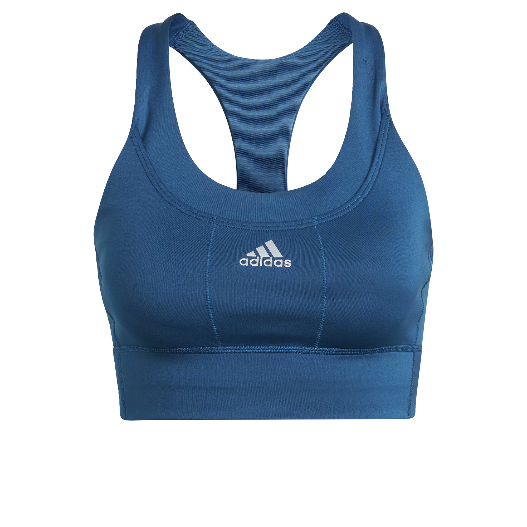 adidas Training Running Medium-Support Pocket Bra Women Blue HN0667